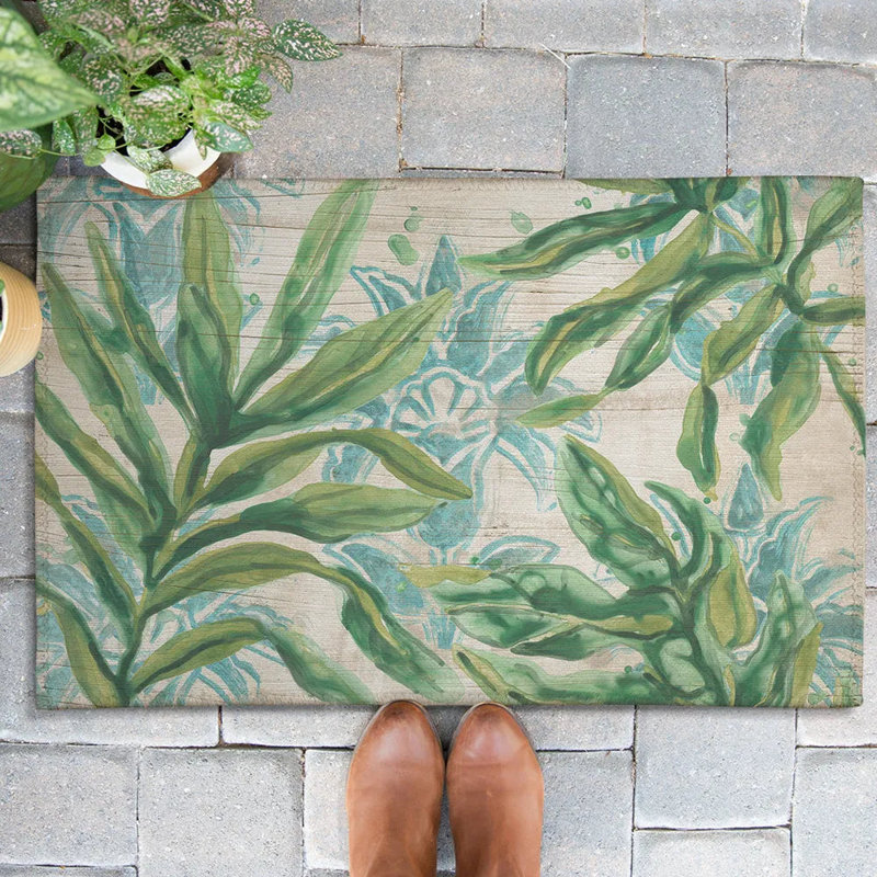 Tapis d'extérieur Bohemian Palms, L 36 po x L 60 po