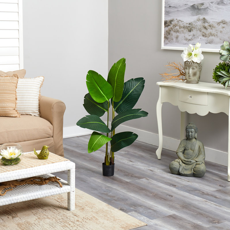 Travelers Palm Artificial Tree, 42" H x 12" W x 12" D