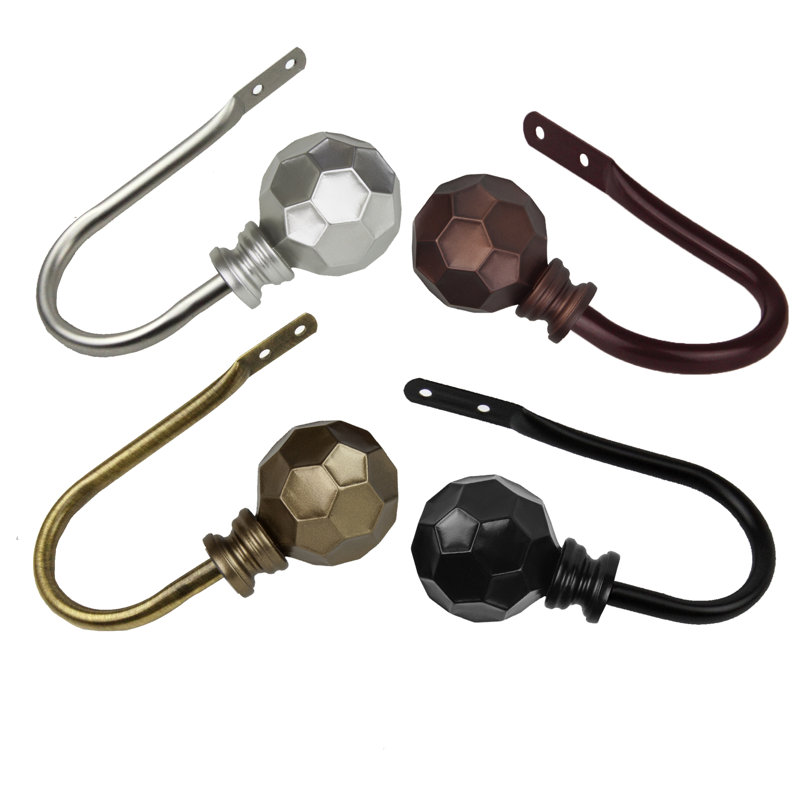 Accessoire de quincaillerie de rideau Campanella, Nickel satiné
