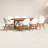 Anautica 8 - Person Wood Patio Dining Set with Square Table