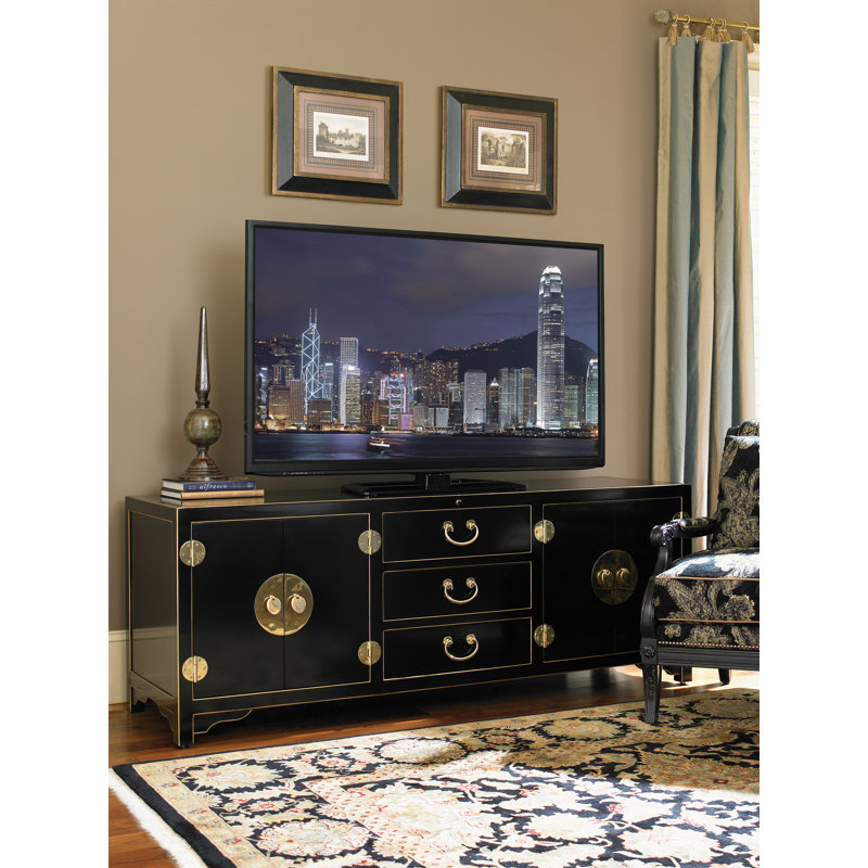 Studio Designs Pacific Isle Media Console In Color, Black