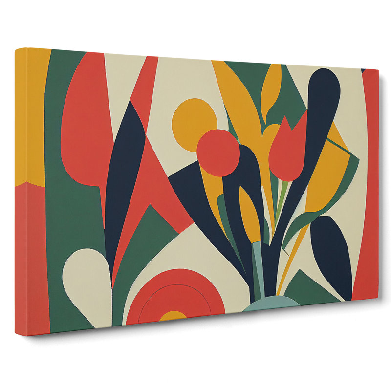 Timeless Abstract Flowers - Wrapped Canvas, 35cm H x 50cm W x 3cm D
