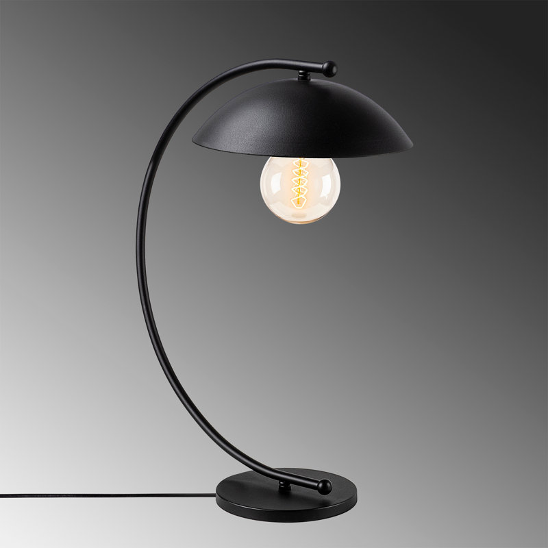 Lampe de table en métal Pattaya, Noir