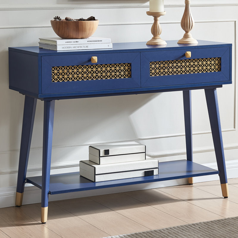 41.9" Console Table, Blue