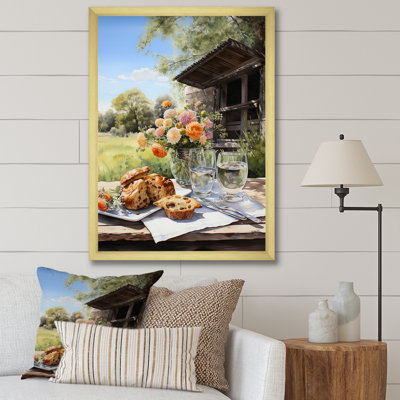 «Farmhouse Picnic Harmony» sur toile