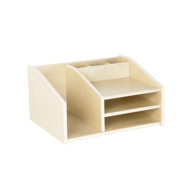 Guidecraft Natural Wood Desktop and Paper Organizer - Wayfair Canada