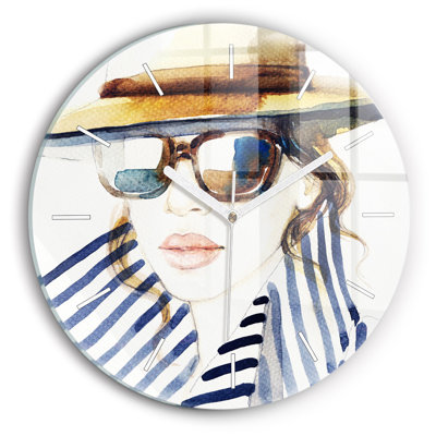 Glass Wall Clock