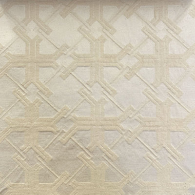 Geometric Cotton Blend Fabric
