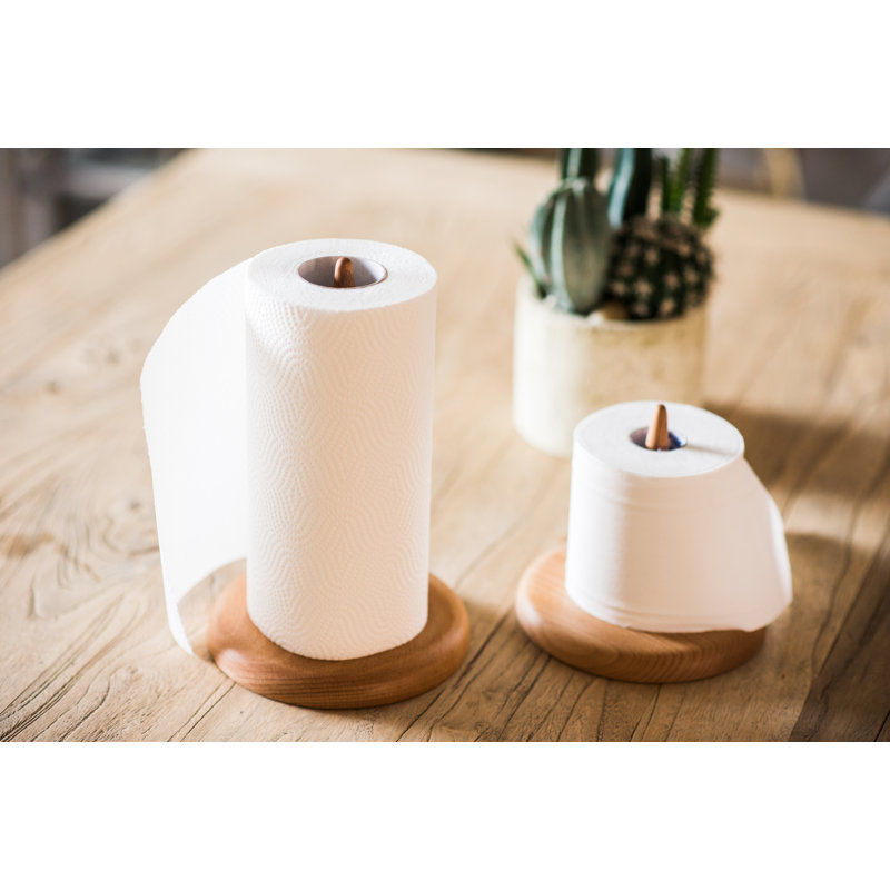 Wood Paper Towel Holder