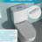 One Piece Ceramic Bathroom Toilet - Siphon Flushing, Hygienic Flush Modern Dual Flush, Stylish And Functional