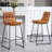 Radee Upholstered Counter Stool with Metal Frame-1151420037-1151420036