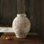 Vase en argile en céramique vieilli rétro fait à la main pour fleurs séchées