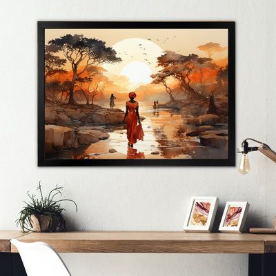 African Journey On Canvas Print