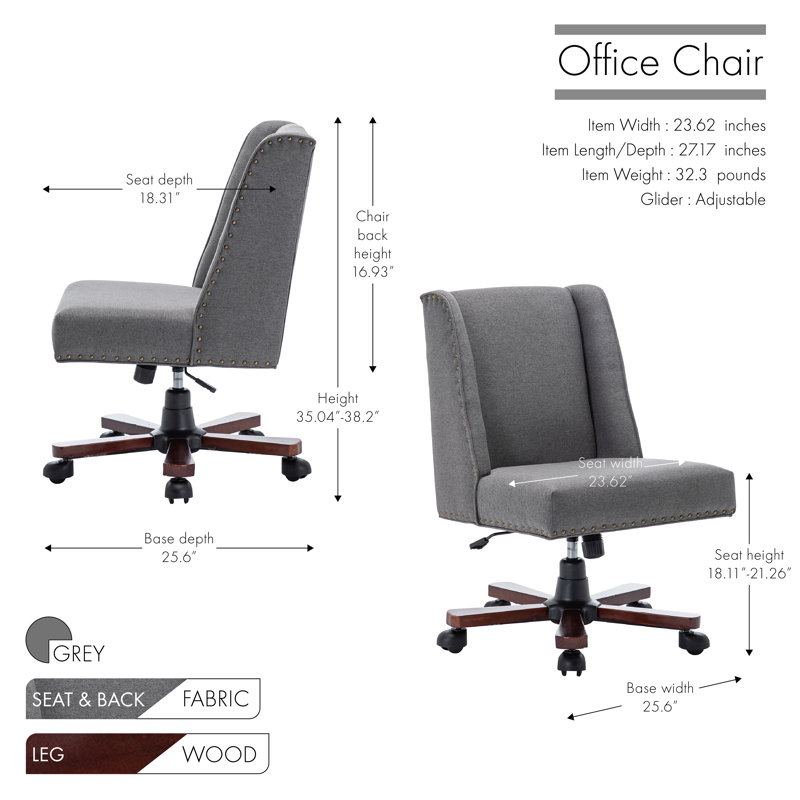 Chaise de travail Analyser, gris