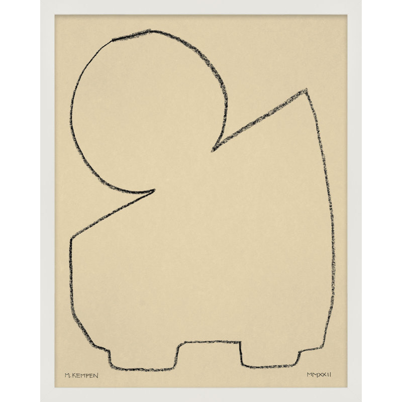 «Freya Sand 1» par Michael Kempen - reproduction de cadre photo, Blanc, H 25 po x l 20 po x P 1,25 po