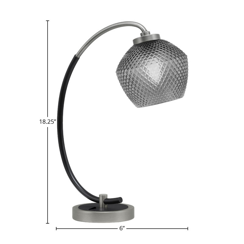 Gula Stainless Steel Desk Lamp, Graphite/Matte Black