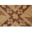 Tapis brun géométrique en laine noué à la main 8 pi 11 po x 10 pi 1 po Geometric
