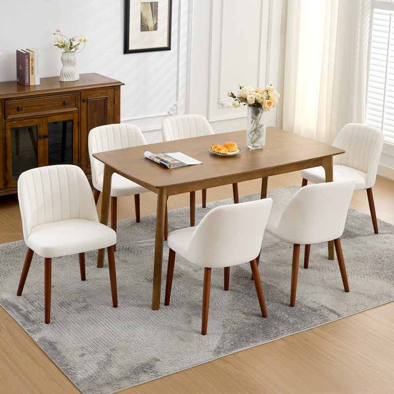 Upholstered Linen Accent in Beige