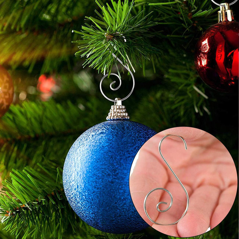 35cm PVC No Holiday Shaped Ornament, Silver