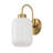 1-Light Oval Glass Armed Wall Sconce