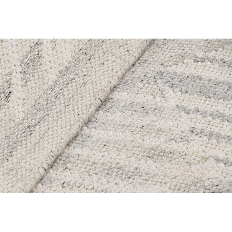Scandinavian Wool Geometric Area Rug, Rectangle 9' x 12'