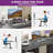 Draco 59" L Shaped Desk with Power Outlets &  File Drawer-519105632