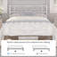88.5cm Height Metal Bed Frame with Cloud-inspired Design Headboard-1728488638-1728488636