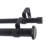 Isaias Steel Adjustable Double Curtain Rod-943039143-943039140