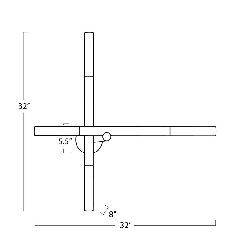 Cass Sconce, Natural Brass