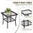 3-Piece Patio Furniture Set, Wicker Outdoor Bistro Set Swivel Glider Patio Chairs x 2 with Cushions, Side Table x 1, High Back All-Weather Rattan Outdoor Furniture for Porch, Backyard-129020496-129020497