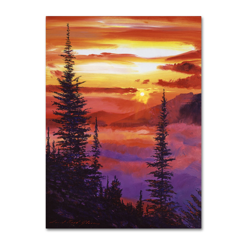 « golden moment », reproduction d’art sur toile tendue, H 47 po x l 35 po x P 2 po