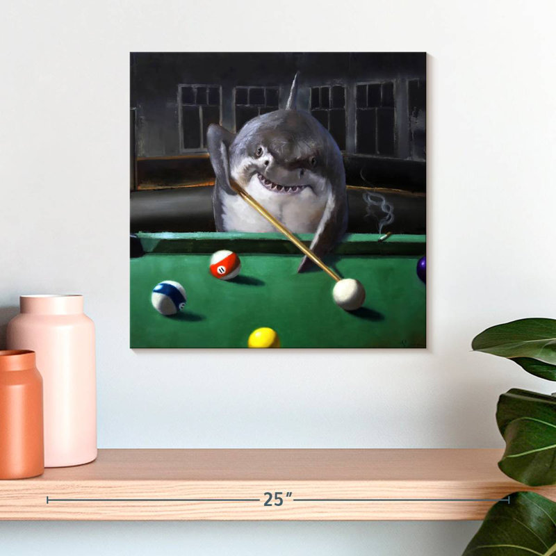 Ketti Pool Shark, 16" H x 16" W
