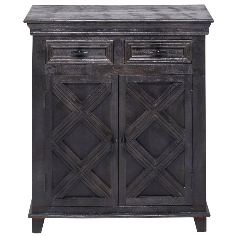 Ahquan Solid Wood Accent Cabinet