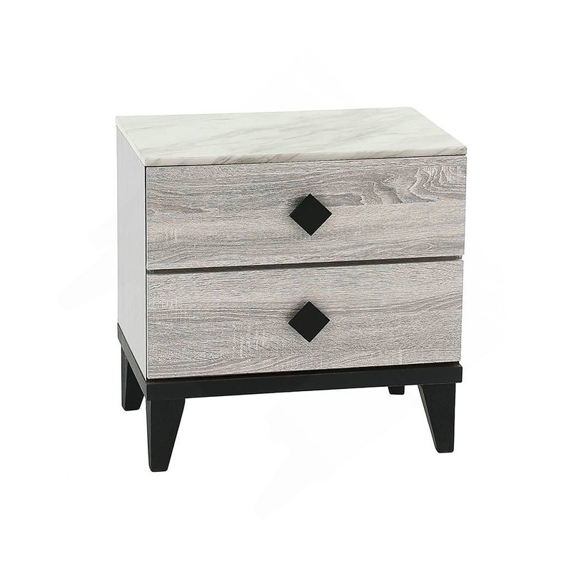 Smithson Nightstand With 2 Drawers Storage