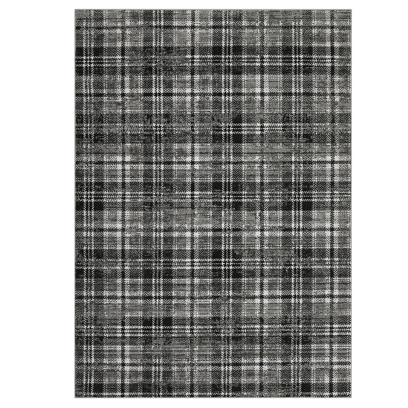 Rugs for Living Room Area Rug Washable Rug Non Slip Foldable Modern Carpet for Bedroom Dining Room Nursery Office, Gray