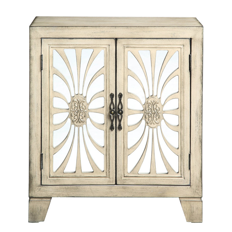 Console à miroir blanche antique pour un vestibule élégant dans le décor du salon