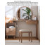 Coiffeuse moderne en bois massif minimaliste avec rangement intégré et table de maquillage