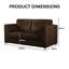 3 Seater Corduroy Sofa-1118796539