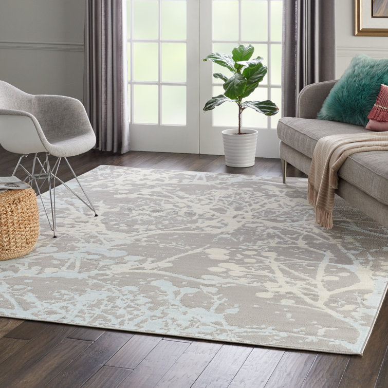 Kardinya Abstract Gray Area Rug
