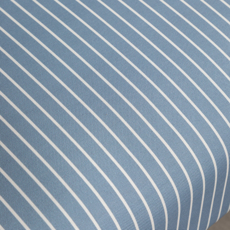 Siège à rayures bleues - Rembourrage en mousse confortable, fabrication en bois, rehausse la rayure de la chaise rembourrée, rembourrage doux pour le confort, base solide, s'adapte à de multiples décors intérieurs