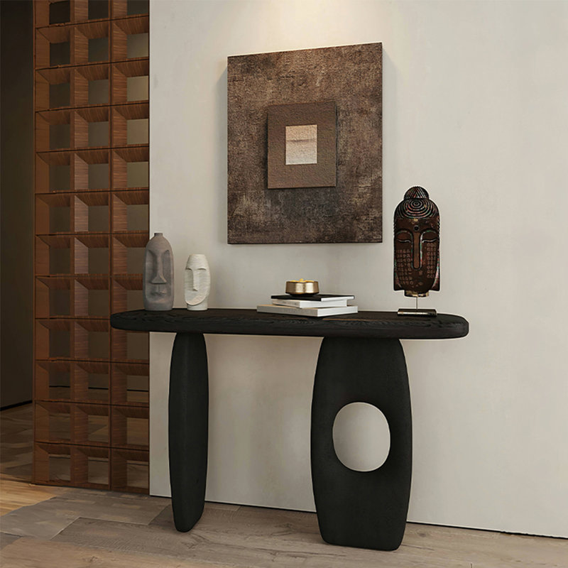 Console Retro Art, H 31,5 po x l 47,24 po x P 13,78 po