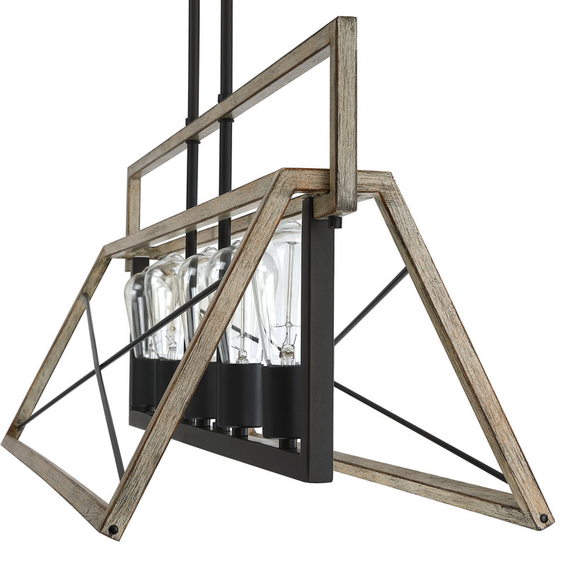Lustre cage triangulaire 5 lumières Gracie Oaks