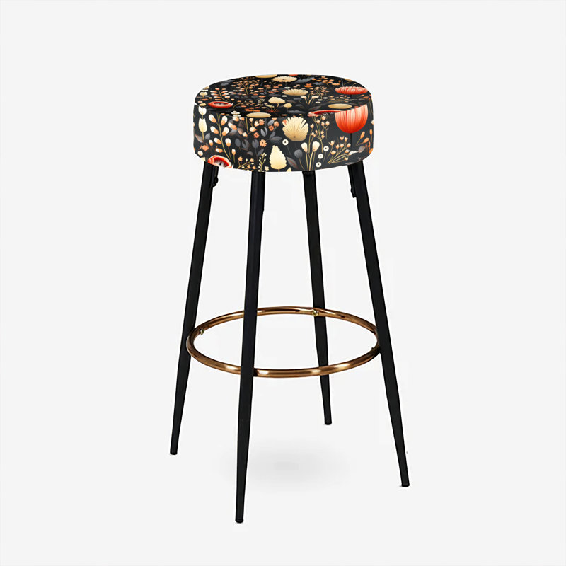 Ensemble de 2 tabourets de bar à motif floral Bohemian Bliss