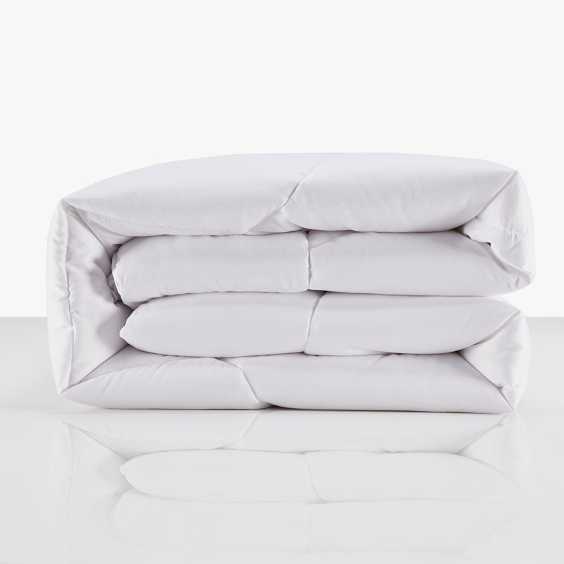 Box Stitch Comforter, Twin Comforter, White