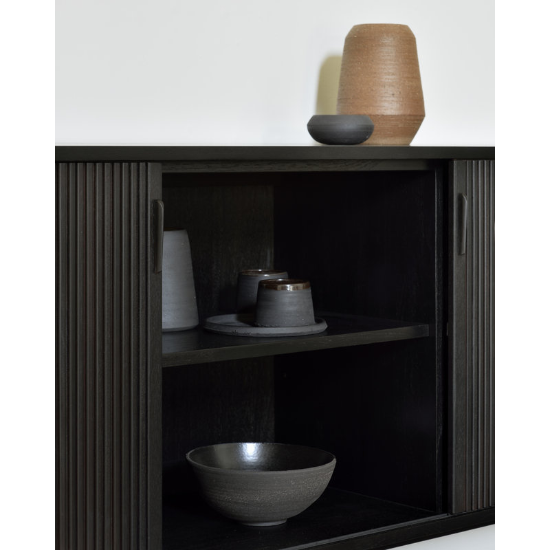 Roller Max 88.1'' W Solid Wood Sideboard, Brown