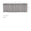 Cantonnière en toile de jute gris tourterelle-1035404457