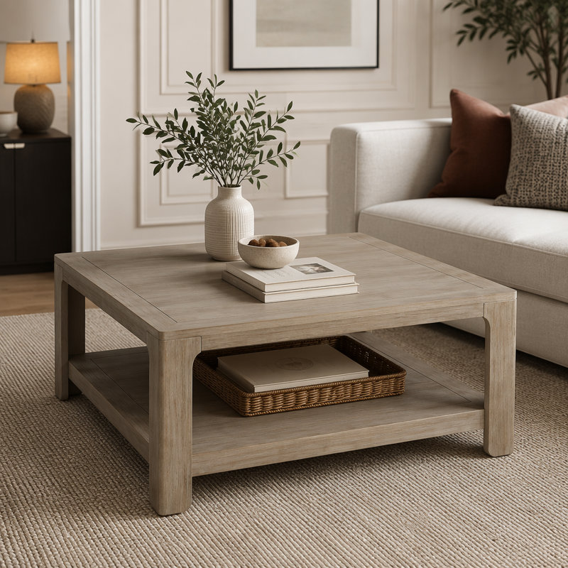 Square Coffee Table With Storage