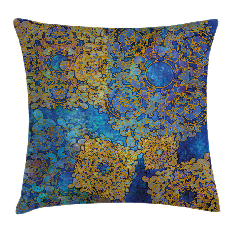 Patterned Reversible Pillow Cover, 16" x 16"