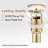 Bathroom Sink Pop Up Drain With Overflow,stainless Steel,one Piece-106363816