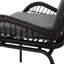 Chaise élégante grise, coussin de coussin, chaise moderne en fer robuste avec une construction stable et un siège nettoyable-170725212-170725215
